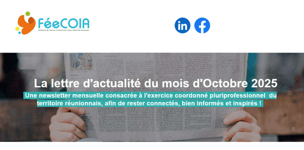 Capture d'écran newsletter octobre 2025 FéeCOIA
