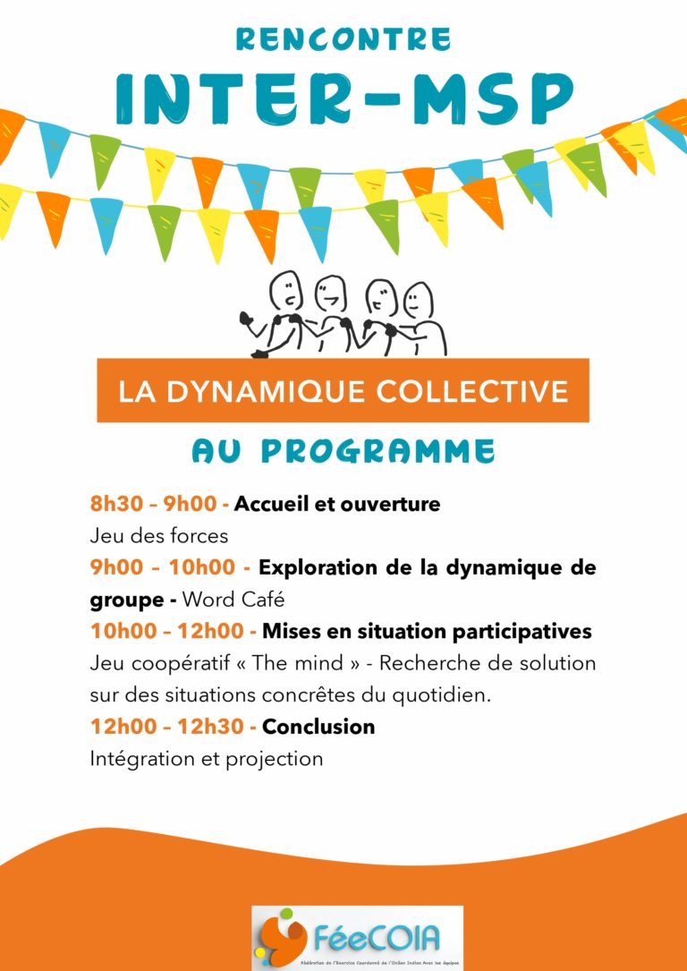 Affiche évènement rencontre Inter-MSP - Dynamique collective