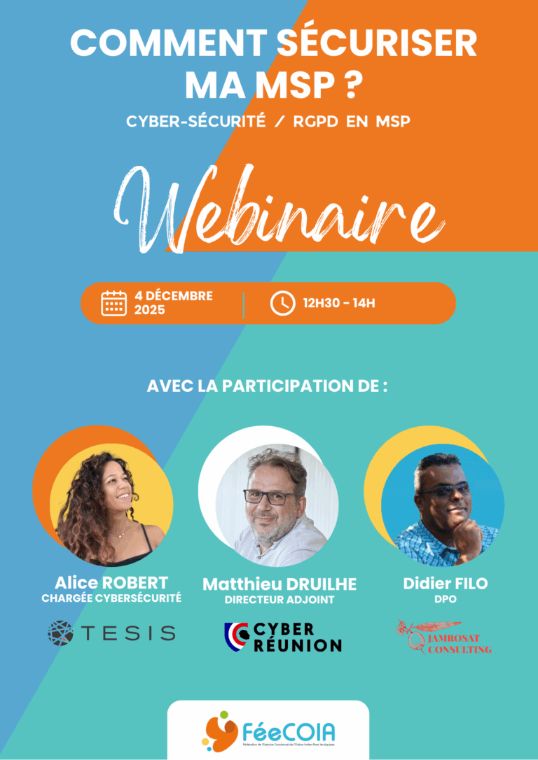 Affiche évènement Webinaire cybersécurité